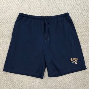 NFL St Louis Rams Athletic Mesh Shorts Navy Blue XL VF Imagewear Drawstring